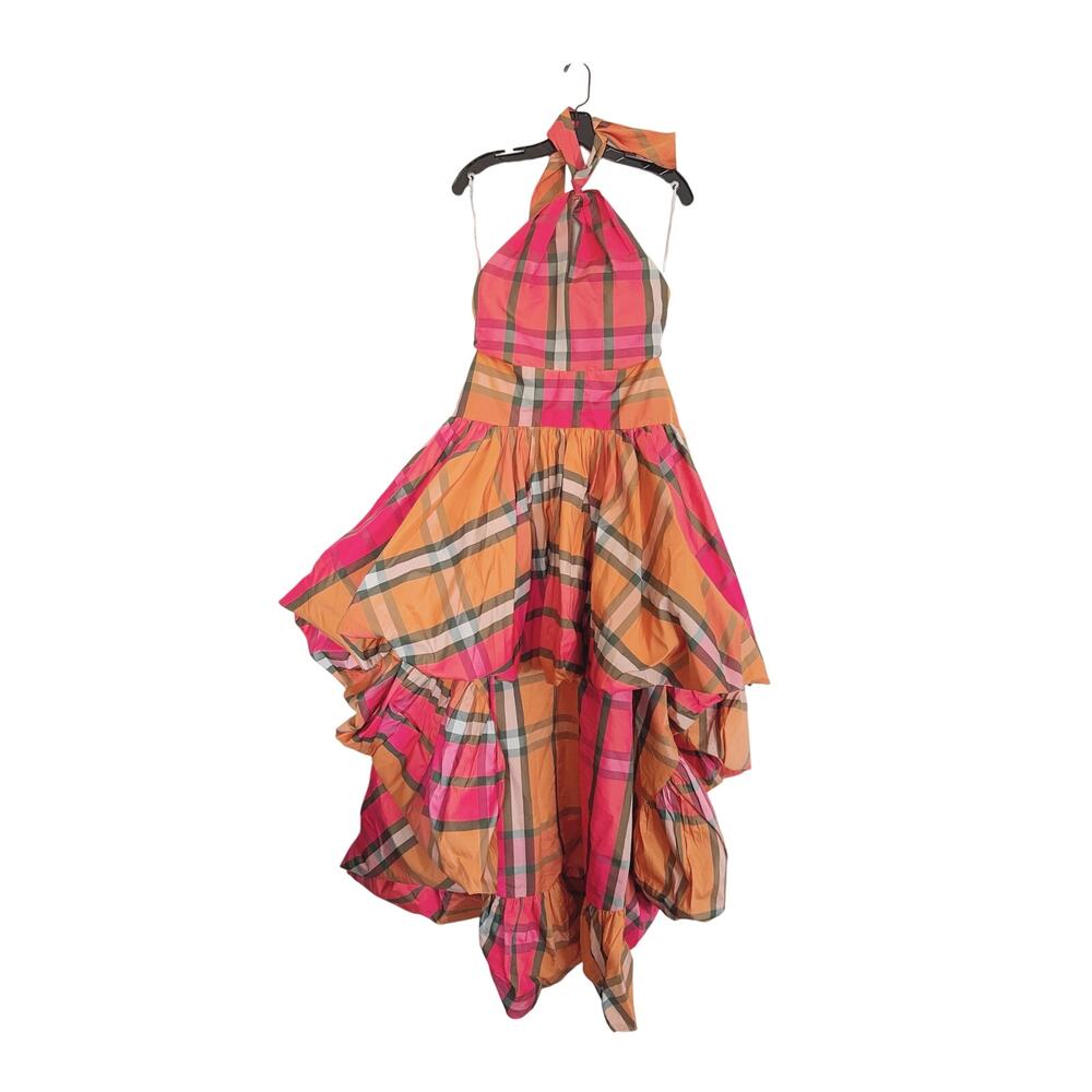 SILVIA TCHERASSI Eloina Dress Ultra Orange Large - Picture 6 of 14